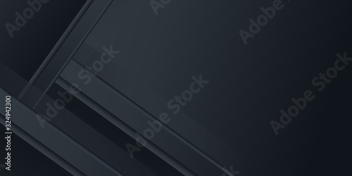 Wallpaper Mural  Dark black neutral abstract background for presentation design Torontodigital.ca