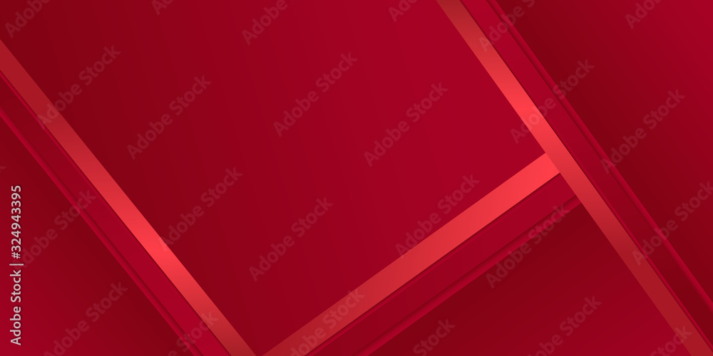 Obraz premium Abstract modern background gradient color. Red maroon and white gradient with stylish line and square decoration suit for presentation design.