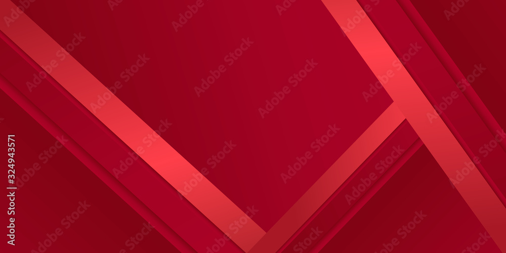 Obraz premium Abstract modern background gradient color. Red maroon and white gradient with stylish line and square decoration suit for presentation design.