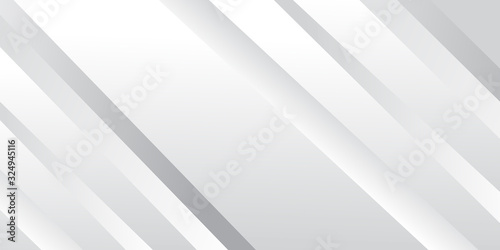 Fototapeta Naklejka Na Ścianę i Meble -   Grey white abstract background geometry shine and layer element vector for presentation design. Suit for business, corporate, institution, party, festive, seminar, and talks.