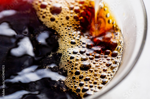 Close up of instant coffee in cup