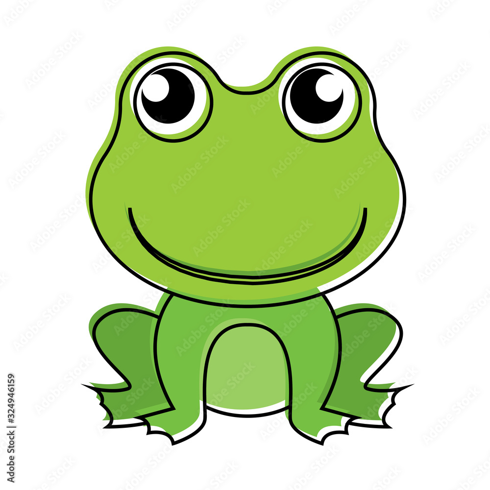 Fototapeta premium Isolated cute frog