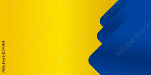 Blue yellow white abstract background suit for presentation design. geometry shine and layer element vector for presentation design. Suit for business, corporate, institution, party, festive, seminar.