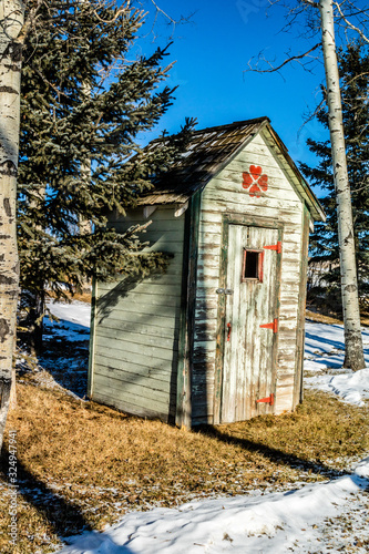 Historic out buildings well preserved. Millarville, Alberta, Canada photo