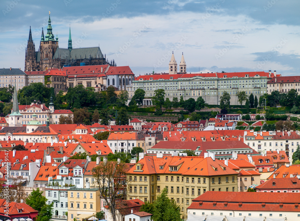 View of the city of Prague. Czech..
