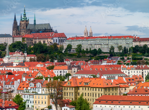 View of the city of Prague. Czech..