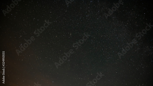 Clear Starry sky at the island Iceland 