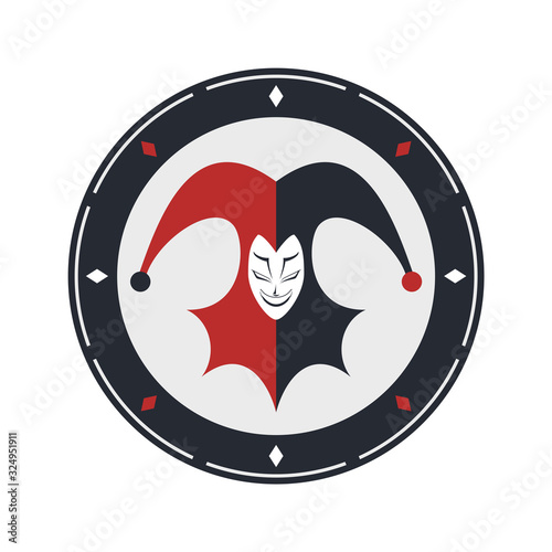 Creative design of harlequin symbol