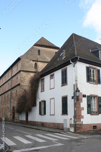 Architektur in Haguenau. Hagenau Elsass.