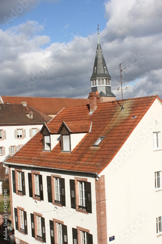 Architektur in Haguenau. Hagenau Elsass. photo