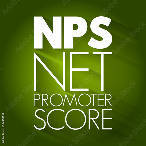 NPS - Net Promoter Score acronym, business concept background
