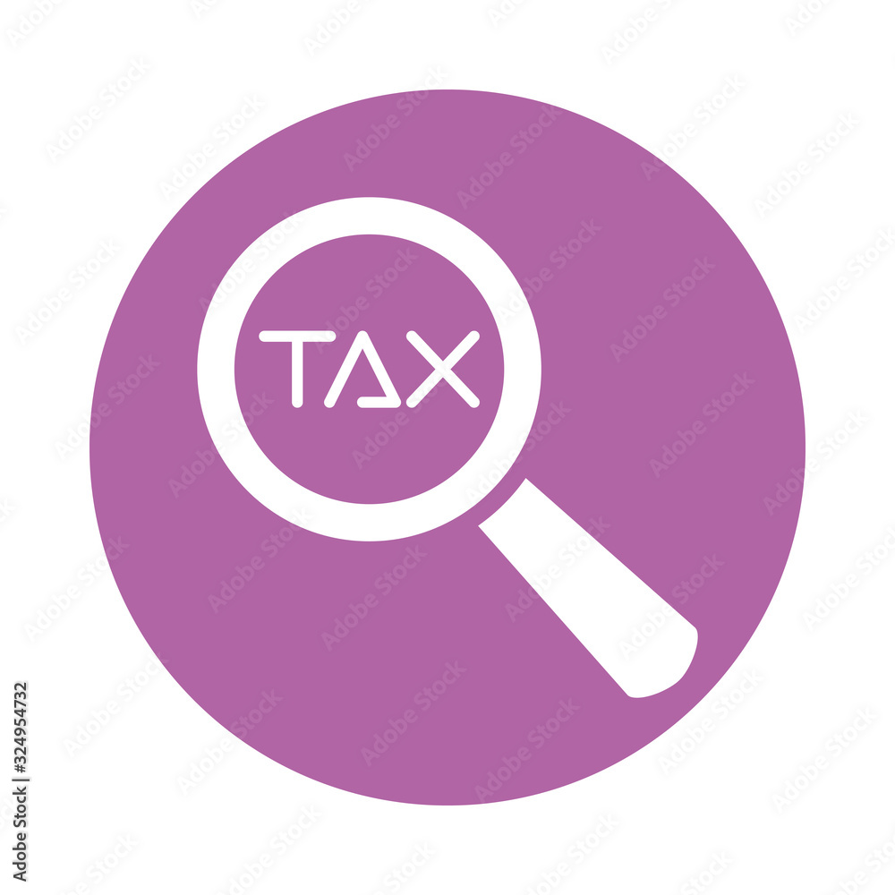 tax obligation with magnifying glass tax obligation with magnifying glass