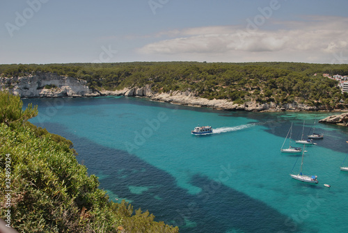 ring the paradise of the turquoise sea with boat