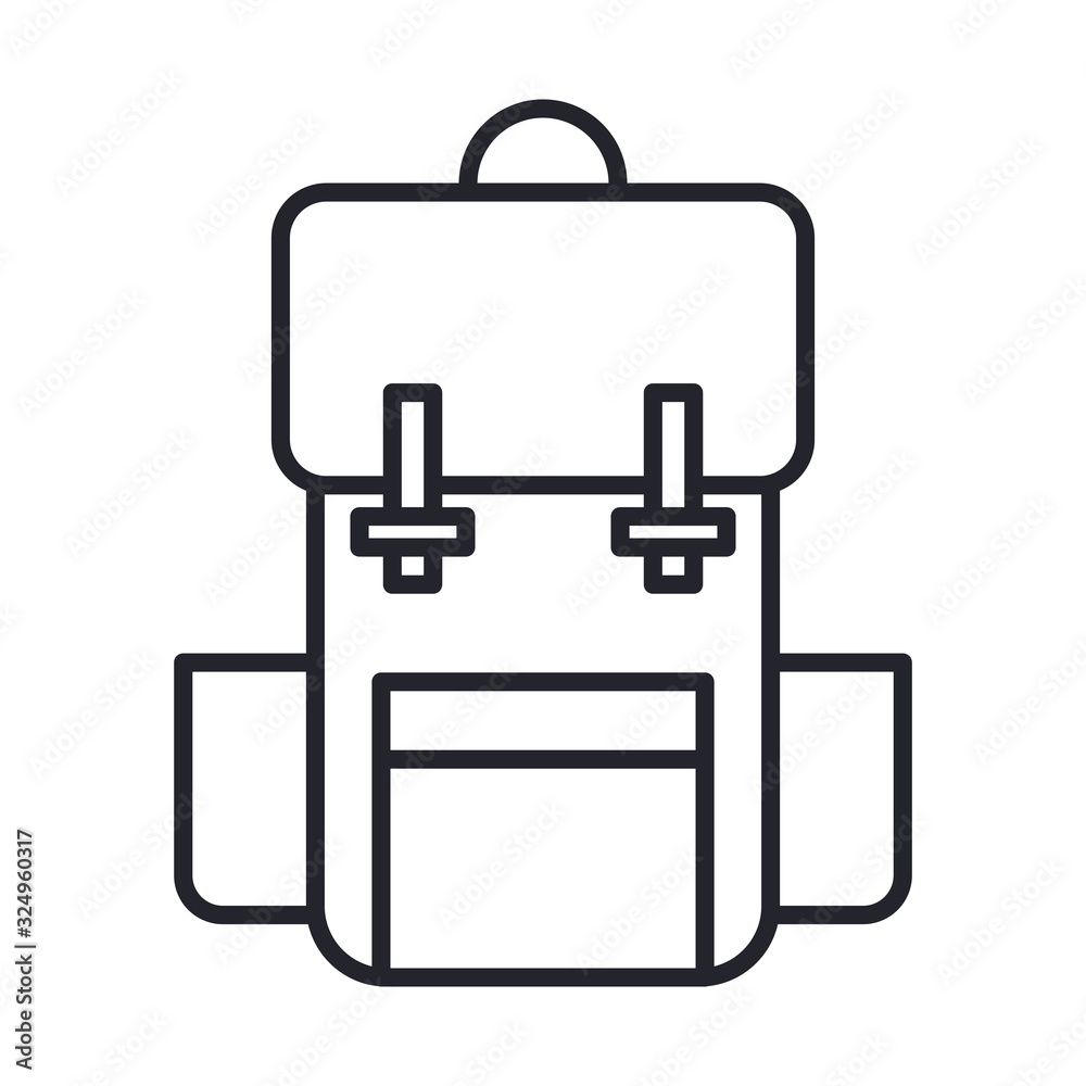 military travel bag line and fill style icon military travel bag line and fill style icon