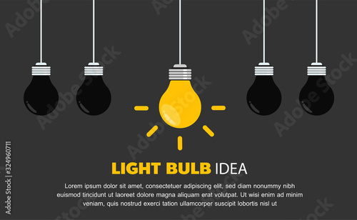 bulb light, idea lamp