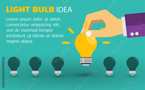 bulb light, idea lamp