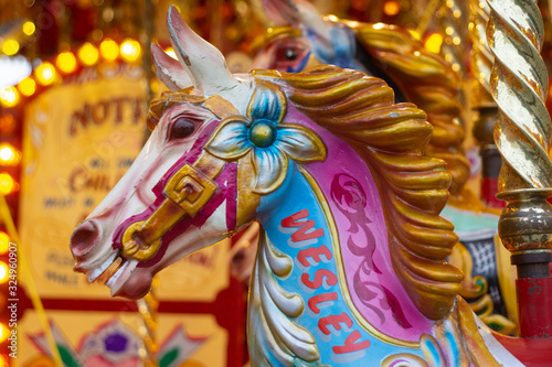 carousel horse close up