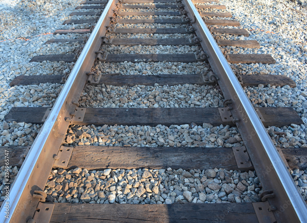 Naklejka premium Train Tracks Hardware