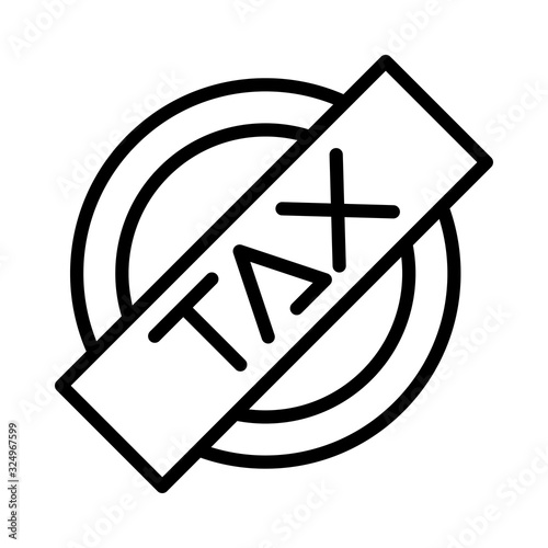 tax obligation seal stamp icon