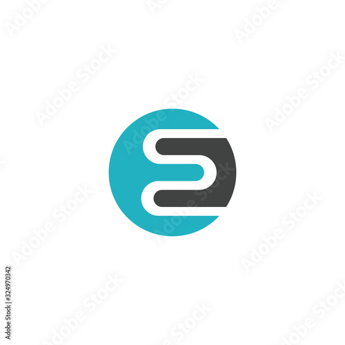EB E B letter logo design vector