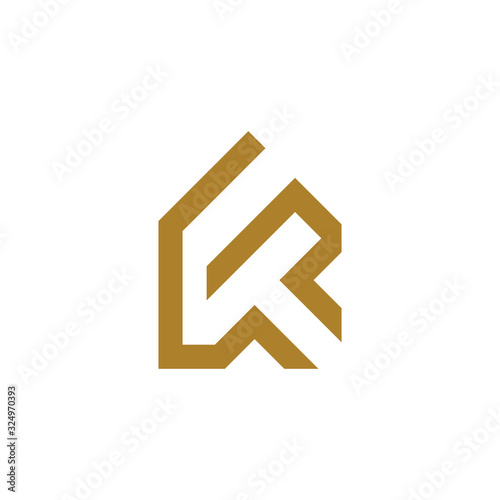 KT K T letter logo design vector