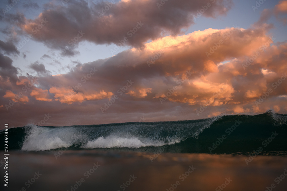 waves at sunset, Sydney Australia