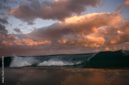 waves at sunset, Sydney Australia