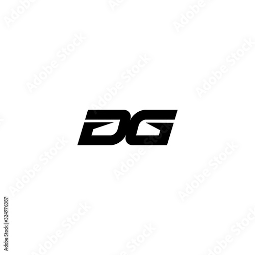 DG D G initial letters elegant logo design