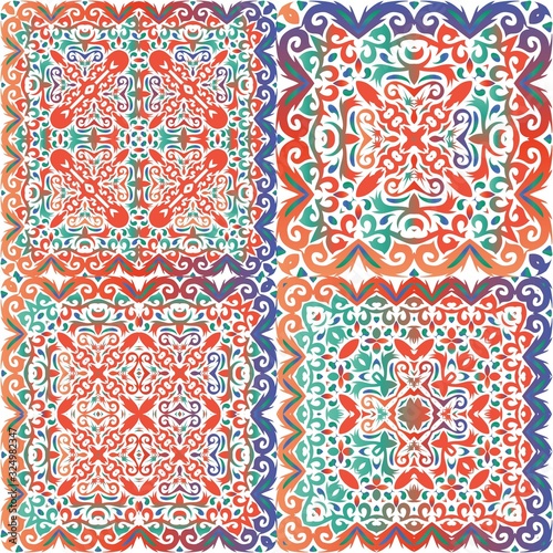 Decorative color ceramic talavera tiles.
