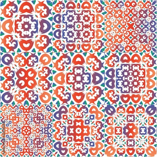 Decorative color ceramic talavera tiles.