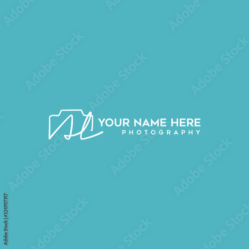 Al Initial Signature Photography Logo