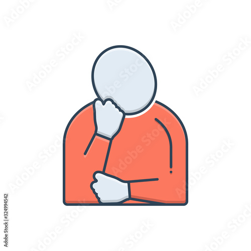 Color illustration icon for extreme