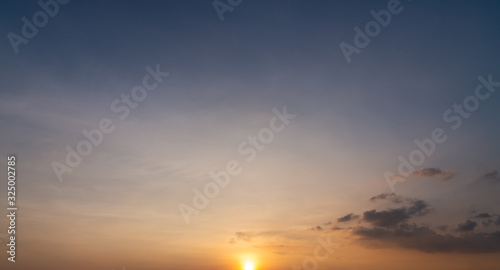 Fototapeta Naklejka Na Ścianę i Meble -  sunset over the sea nature concept background