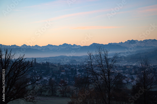 Fototapeta Naklejka Na Ścianę i Meble -  Alpen Sonnaufgang 