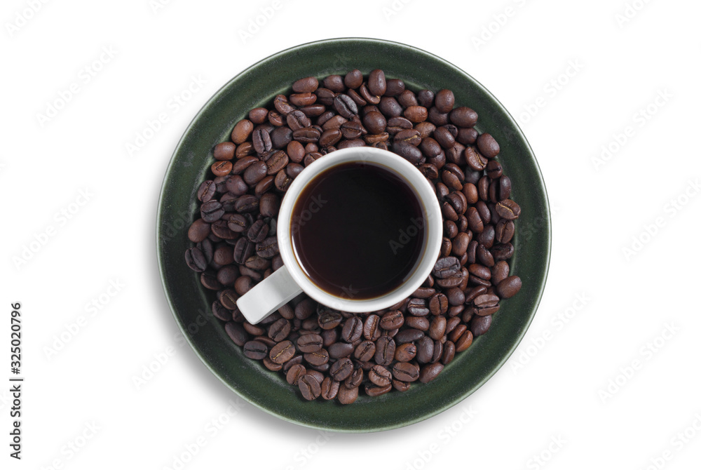 Coffee and beans Coffee and beans