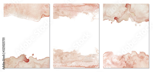 Watercolor blush pink abstract background. Vector texture