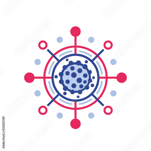 virus spread or epidemic icon