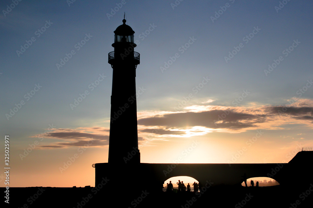 lighthouse at sunset - Farol de Itapuã -Salvador- Bahia