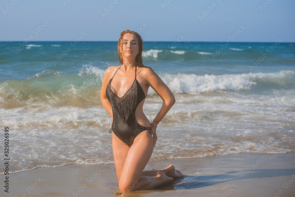 Travelling time. Cute plus size nice woman at vacation, stylish casual style Travelling time. Cute plus size nice woman at vacation, stylish casual style