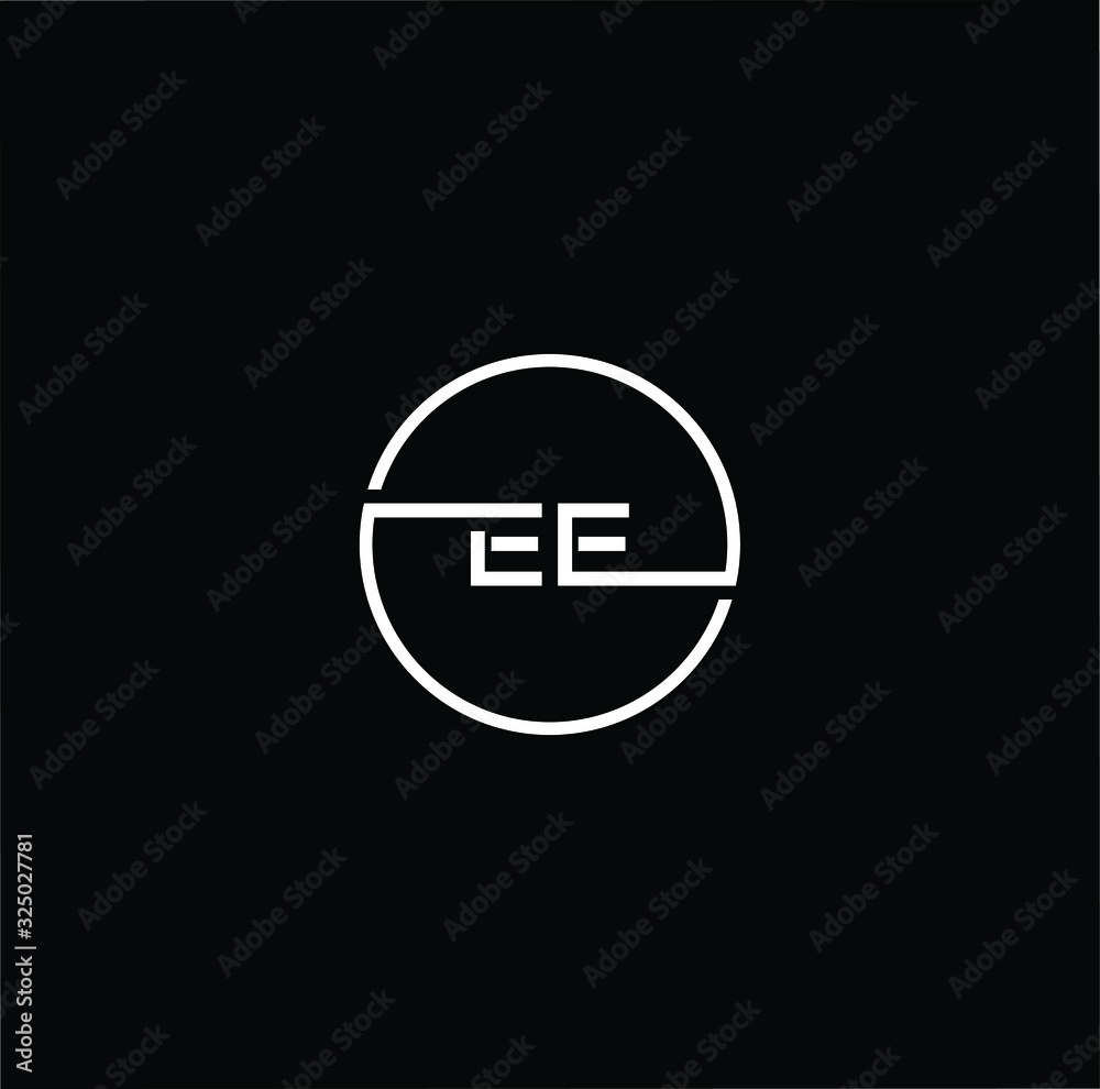 Outstanding professional elegant trendy awesome artistic black and white color EE initial based Alphabet icon logo. Outstanding professional elegant trendy awesome artistic black and white color EE initial based Alphabet icon logo.
