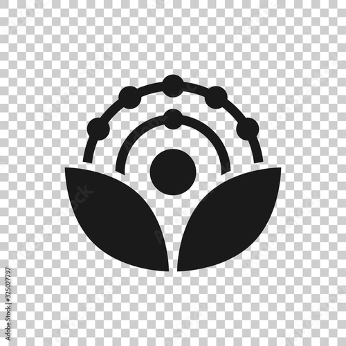 Antioxidant icon in flat style. Molecule vector illustration on white isolated background. Detox business concept.