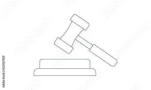 Banking auction icon for financial services and bidding