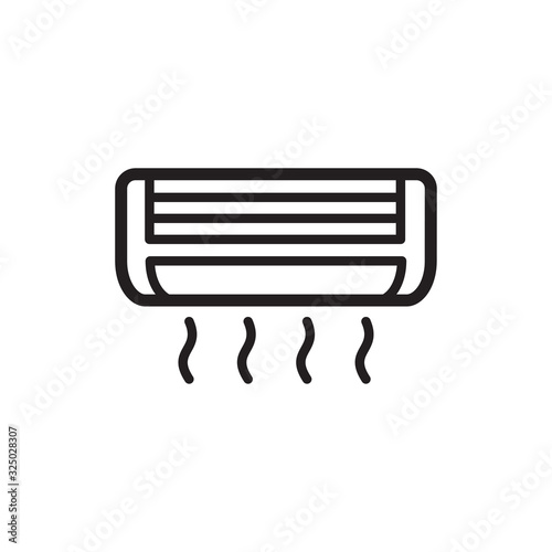 air conditioning icon in trendy flat design 