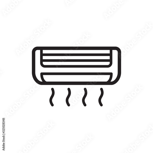 air conditioning icon in trendy flat design 