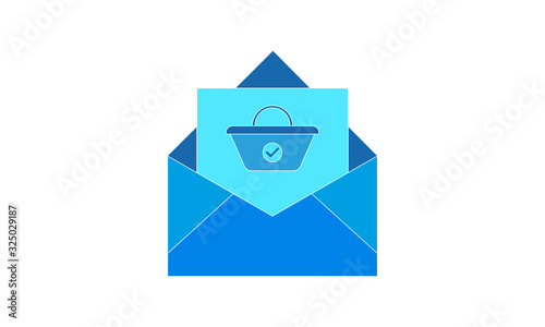 Confirmation letter icon for verified orders and communications