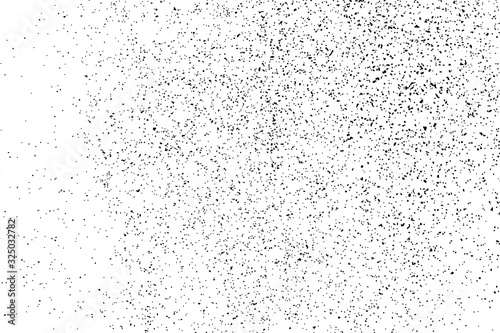 Black Grainy Texture Isolated On White Background. Dust Overlay. Dark Noise Granules. Digitally Generated Image. Vector Design Elements  Illustration  Eps 10.