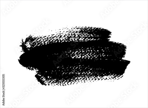 black ink paint stroke background