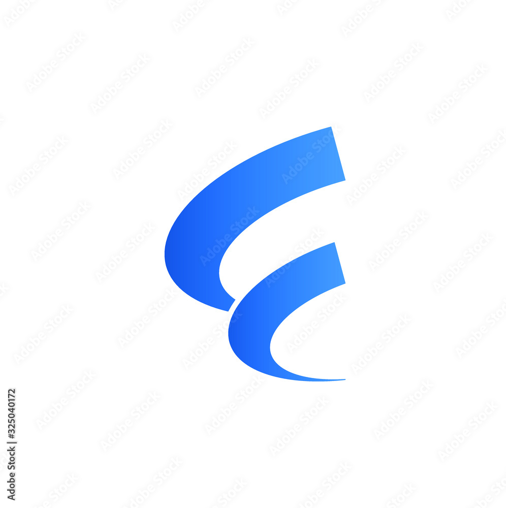 huruf E teknologi logo vector template