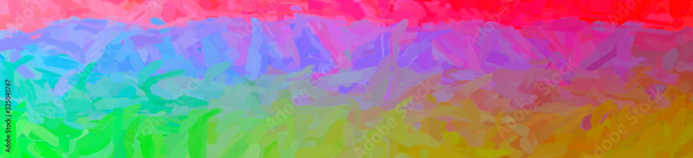 Abstract illustration of green, orange, red Impressionist Impasto background Abstract illustration of green, orange, red Impressionist Impasto background