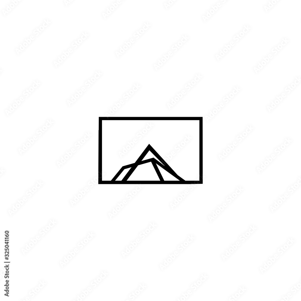 Mount Peak logo icon design template elements Mount Peak logo icon design template elements
